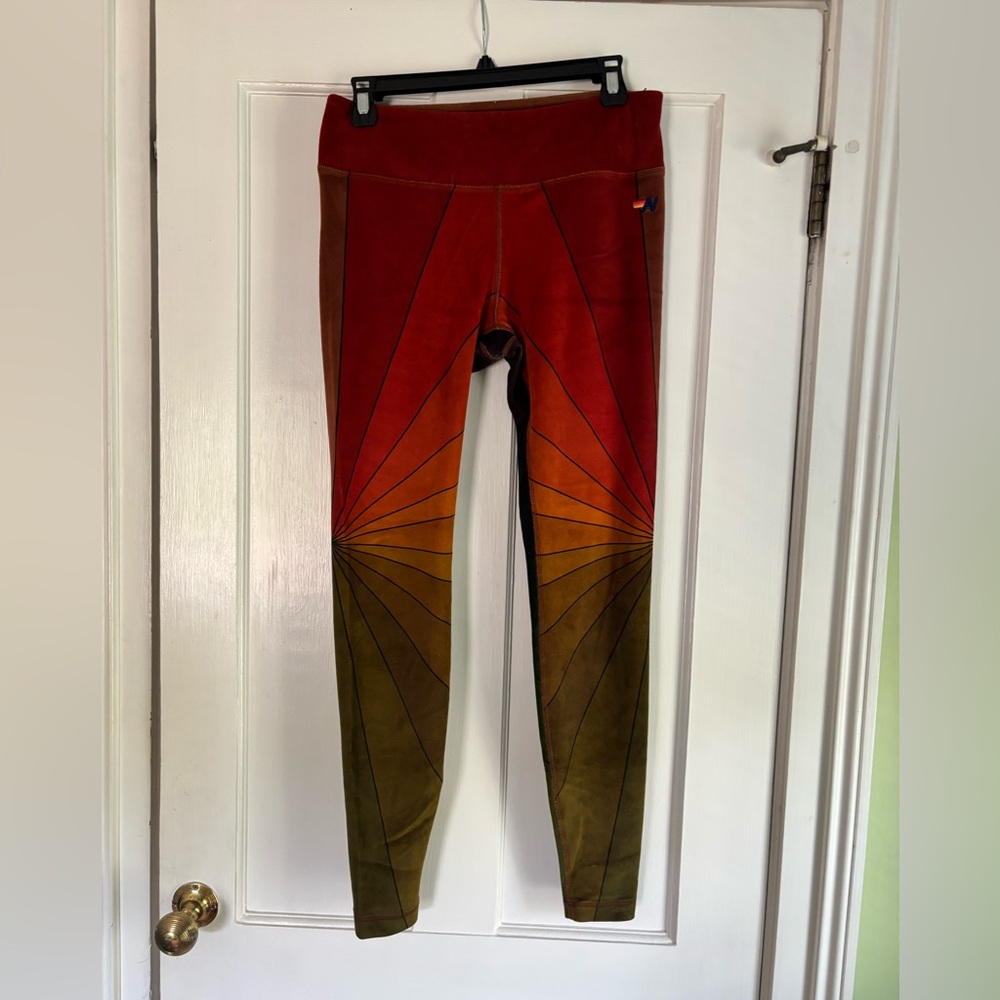 Aviator Nation Multicolor Velvet Leggings